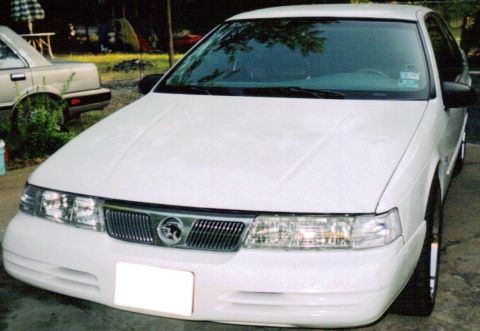 1995 Mercury Cougar - modified headlights