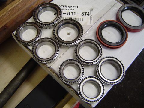 1978 Ford Bronco - Front and rear bearings. The rear outer bearing is the exact bearing as the front inner.