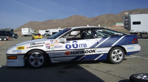 1990 Ford Probe - The car looking good. Feeling good waiting to go racing.