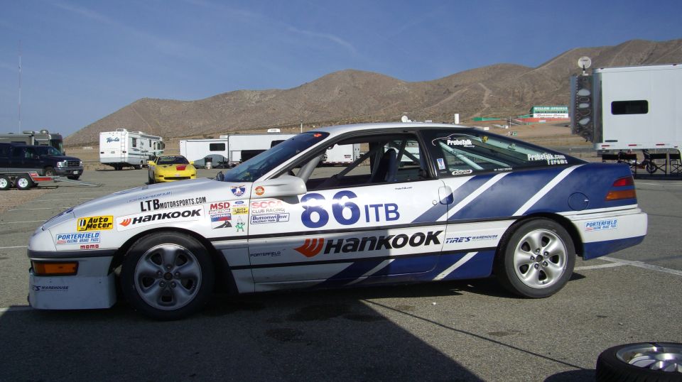 The car looking good.  

Feeling good 

waiting to go racing.