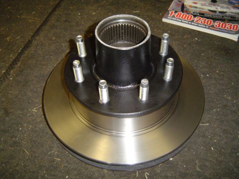 1978 Ford Bronco - Front hub/rotor assembeld with 9/16 studs