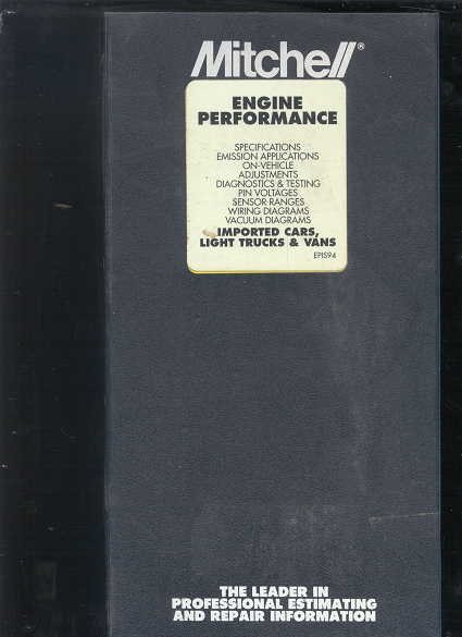 1979 Ford Bronco - This is a cover for a Mitchell Engine Performance manual, not a photo of a 1979 Ford Bronco.