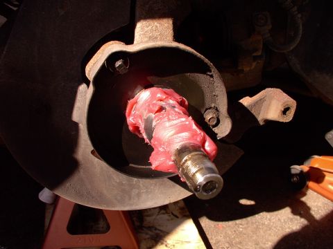 1990 Lincoln Town Car - May as well lube up the two spindle contact areas while you're at it too. I spend the extra dollar and get real fully synthetic grease. I c…