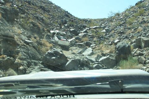 1990 Ford Bronco - Navigating a challenging rocky path in Johnson Valley.