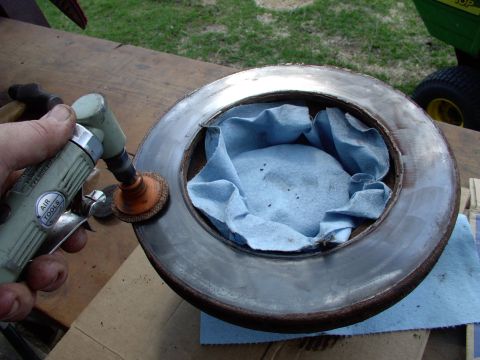 1990 Lincoln Town Car - As rusty as my rotor looked (it's a salt-belt thing) it had no serrations or heat scoring and plenty of thickness left. So a little scuffin…