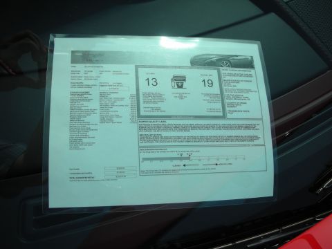 1998 Ford Crown Victoria - New-vehicle Monroney window sticker showing standard equipment, options, MSRP and EPA fuel-economy ratings of 13 and 19 mpg.