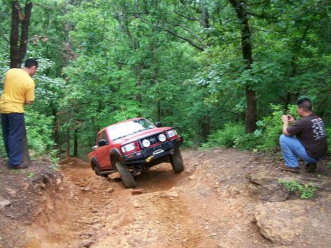 1993 Ford Bronco - Chris going up right side of hill climb on J.P.'s Expwy
