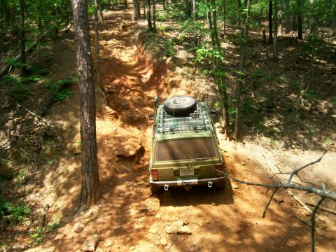 1993 Ford Bronco - Matt's XJ leading the way up Fun-Country's hill climb