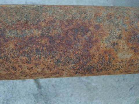 1980 Ford F-250 - axle tube BOM number before rust removal