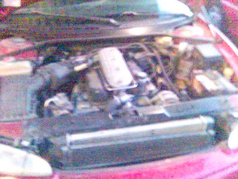1996 Dodge Intrepid - Identifying marks under the hood include the rubber tiedown thingie holding the radiator and condenser in place, the Everstart battery, the…
