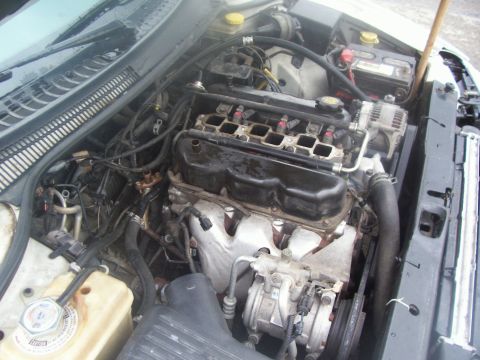 1997 Dodge Intrepid - Right side view of engine compartment, plenum, TB, intake hose removed.