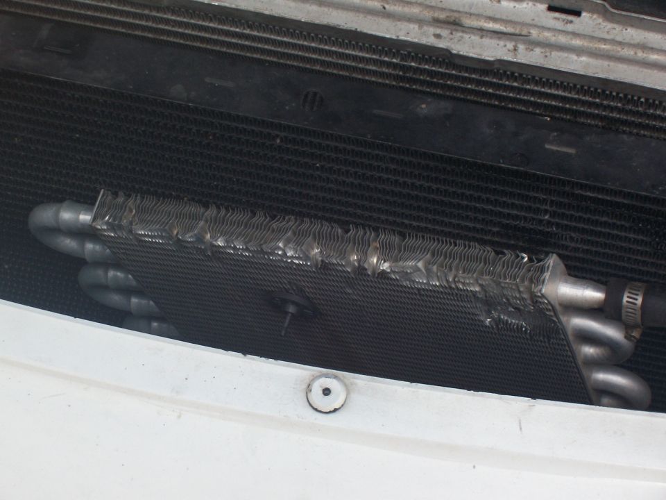 Just a picture of the external transmission oil cooler.