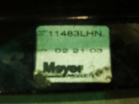 1979 Ford Bronco - A sticker with 'Meyer Products' and the date '02 21 03' is visible on a dark surface.