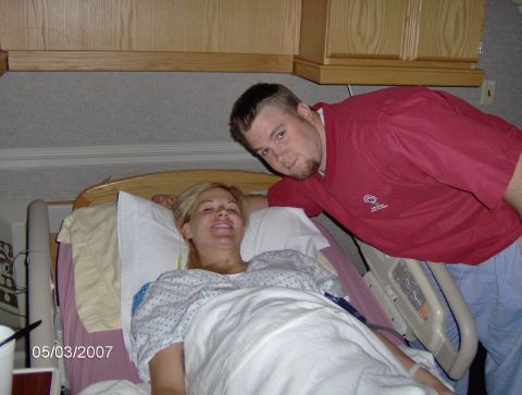 1978 Ford Bronco - A couple in a hospital room, possibly around the time of childbirth, or after, childbirth.