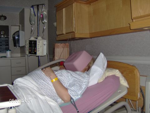 1978 Ford Bronco - A patient rests in a hospital bed, with medical equipment nearby. The image is dated May 3, 2007.