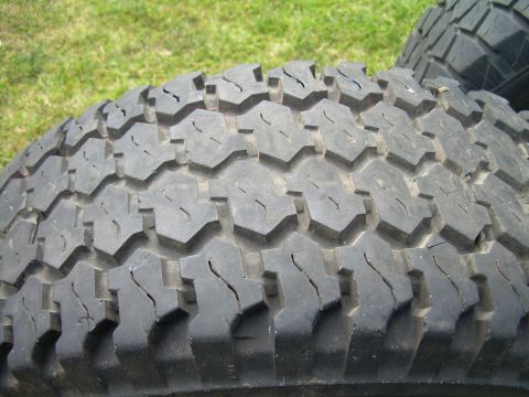 1986 Ford Bronco - The tread pattern on this tire is designed for off-road traction.