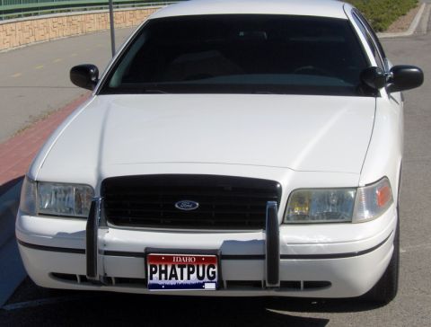 1999 Ford Crown Victoria - Chrome Pusher Bars I Yanked Off Some Van at The Junk Yard. 10 Titanium Drill Bits To Get Through That BiggAss Bumper!