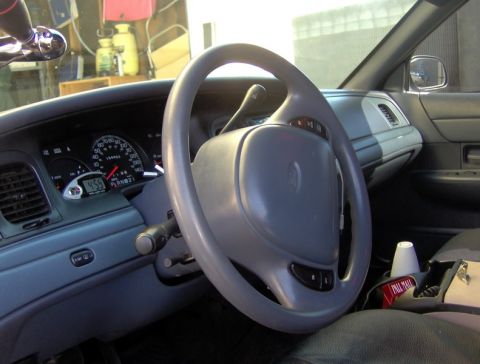 1999 Ford Crown Victoria - Removed Fogged Gauge Cluster Cover. Nice and Clean Look.