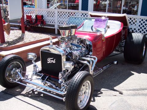 1972 Ford Ranchero - Custom hot rod with a powerful V8 engine and a Ford grille is parked outdoors.