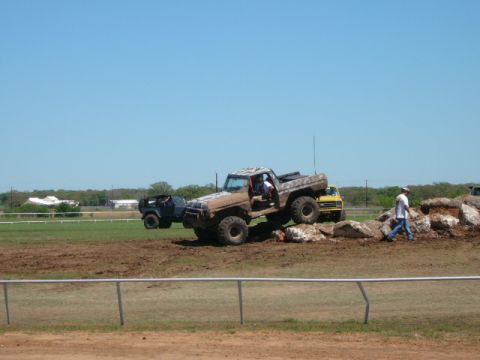 579 with his 1979 Bronco on competition day