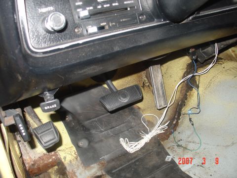 1973 Ford Ranchero - Just a slight change.. I changed the long brake pedal for a 72 design by getting the pad from Dearborn and cutting mine to fit. After cutti…