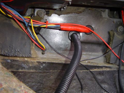 1989 Ford Bronco - Wires ran inside for switch and idiot light