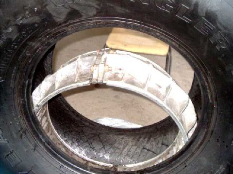 1984 Ford Bronco - Inner runflats cutdown, bolted up
