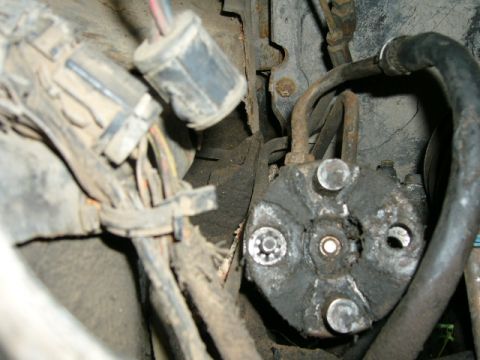 1978 Ford E250 - This is a close-up view of a steering rag joint, a component in a vehicle's steering system.