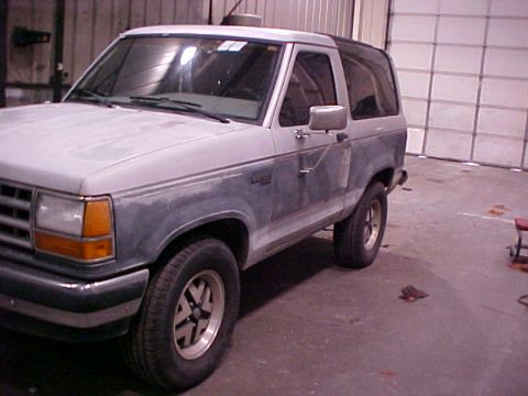 1990 Ford Bronco II - This 1990 Ford Bronco II is undergoing bodywork and is in primer.