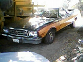 1973 Ford Ranchero - 1973 Ford Ranchero Squire Cobra Jet pickup truck with distinctive side stripe.