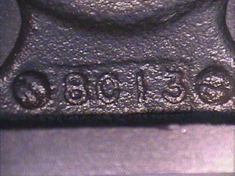 1968 Mercury Cougar - Casting shows raised numbers '8C136' on its surface.