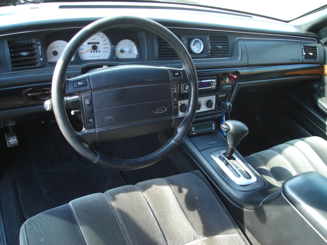 1992 Ford Crown Victoria interior with dashboard and steering wheel