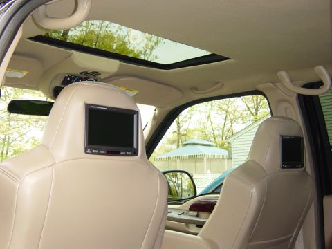 2004 Ford Excursion - 7" headrest monitors, Moonroof