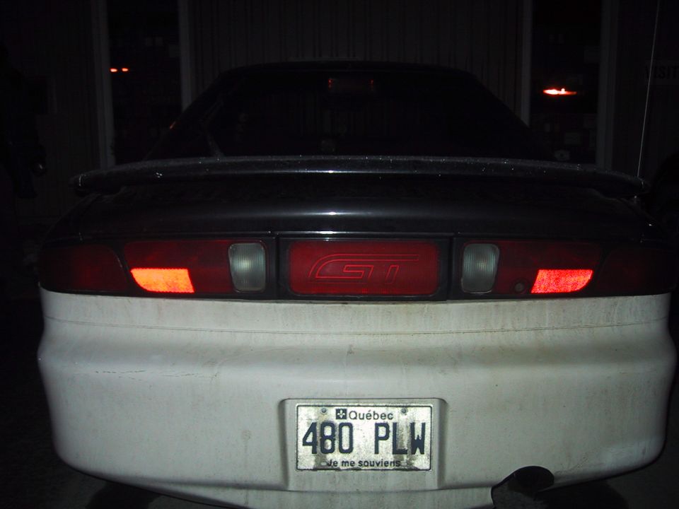 1993 Ford Probe GT rear view with Quebec license plate 480 PLW