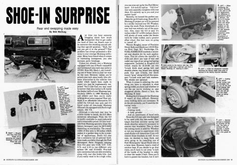 1978 Ford Mustang II - This article details a rear end swap for a Ford Mustang II, showing the process and necessary components.