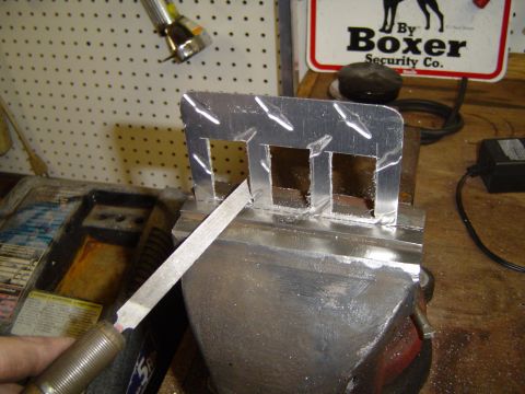 1989 Ford Bronco - Cleaned up the cuts with a small metal file, and filed them to the correct size