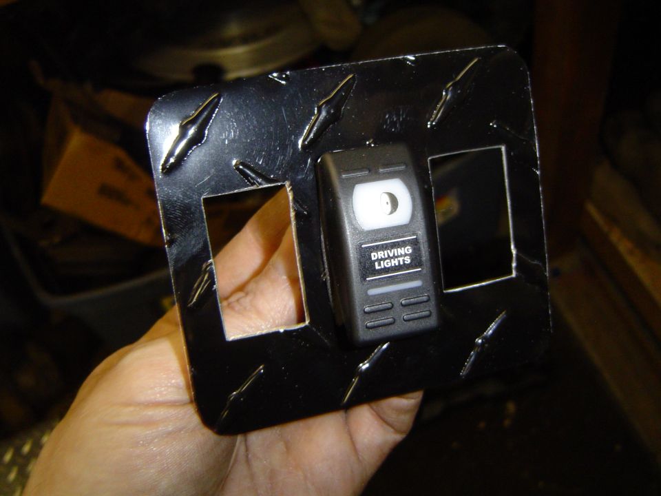 Checking to make sure the switches fit