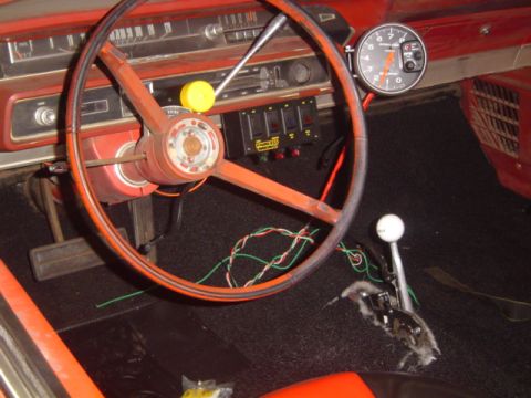 1965 Ford Galaxie - hurst shifter and new tach