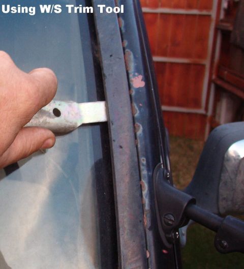 1983 Ford Bronco - The tool slips under the windshield trim. Slide it to hook the clips, beginning at a joint near a corner. See also: [url=https://www.superm…