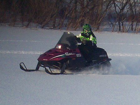 1996 Arctic Cat Puma - my bro on the Puma