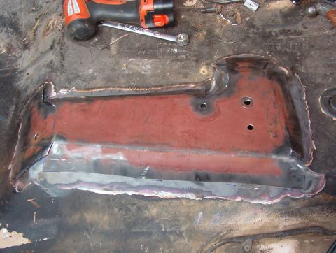 1983 Ford Bronco - I'm planning on getting it welded from below first, to hold everything in place, then I'll remove the seat so the top edges can be tacked d…