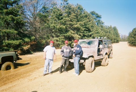 1989 Ford Bronco - Off-roading adventure with friends and vehicles stuck in the mud.