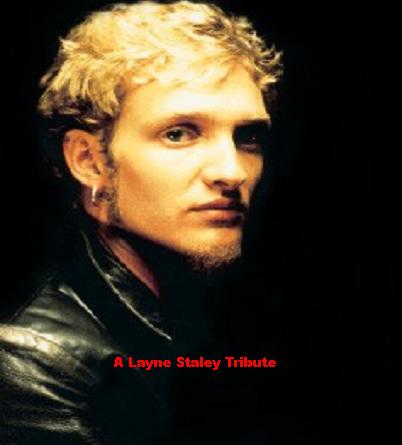 1997 Ford Crown Victoria - A portrait of Layne Staley, part of a tribute, with website information at the bottom.