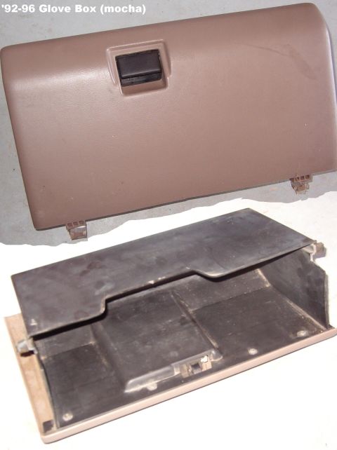1983 Ford Bronco - Mocha '92-96 non-locking (low trim) Glove Box No cracks, stains, or wear
