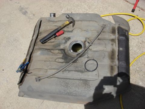 1983 Ford Bronco - well i had to swap out the fuel tank pump. you have to disconnect the fuel fill tube and the skid plate and the cover and drop the tank. he…