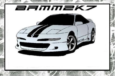 1995 Ford Probe - This is a drawing of a sports car, not a photograph of a 1995 Ford Probe.