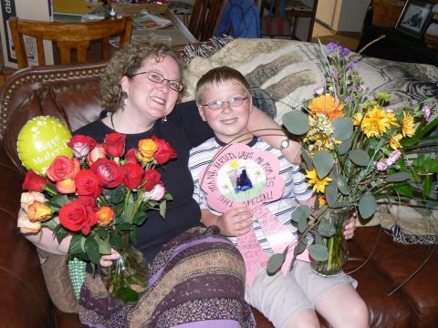 2006 Ford E350 - Mom with her flowers, and Joseph.