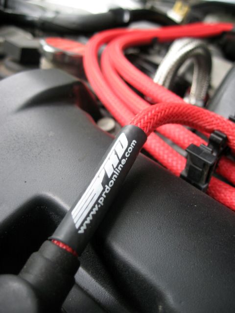 1993 Ford Probe - Red spark plug wires are visible in the engine bay, with text indicating "www.prdonline.com".