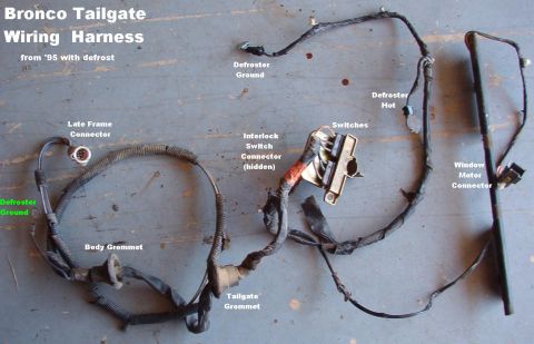 1983 Ford Bronco - Tailgate Wiring Harness from a '95 Bronco with defrost. [url=https://www.supermotors.net/registry/media/930203] https://www.supermotors.net…