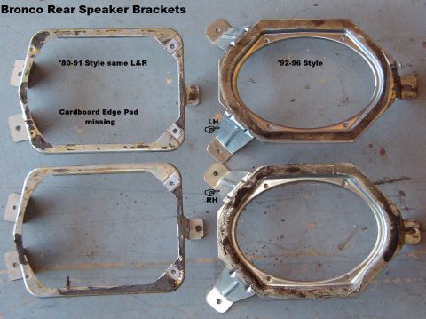 1983 Ford Bronco - Rear Speaker Brackets for Broncos